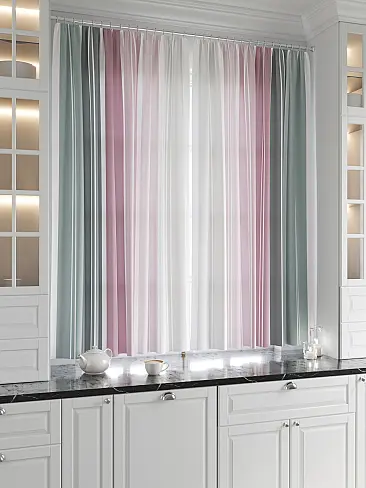 Шторы для кухни в полоску 9920636 - 3