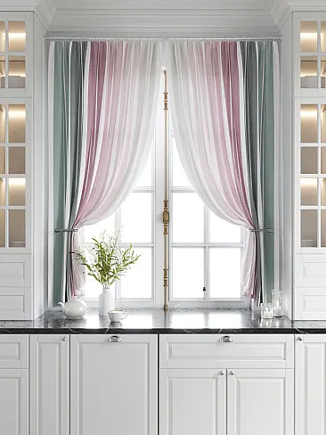 Шторы для кухни в полоску 9920636 - 6