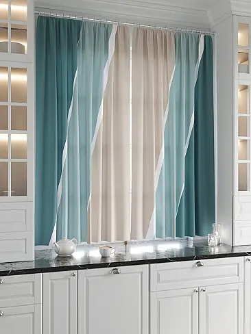 Шторы бирюзового цвета высотой 170 см - Страница 6 9920700 - 3