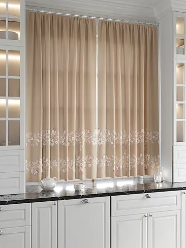 Шторы бежевого цвета для кухни - Страница 3 9920715 - 3