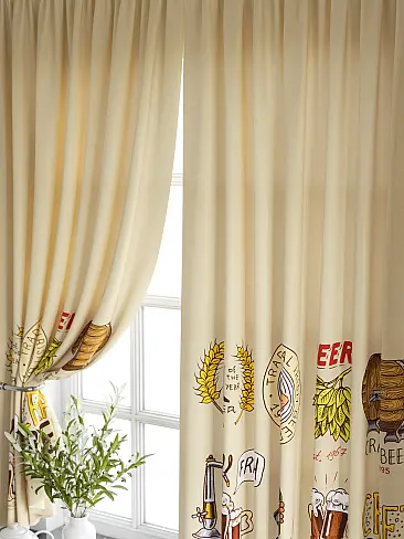 Шторы бежевого цвета для кухни - Страница 2 9920726 - 4