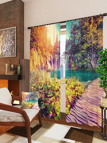 Шторы на крючках с бабочками в Саратове 20900525 - 2