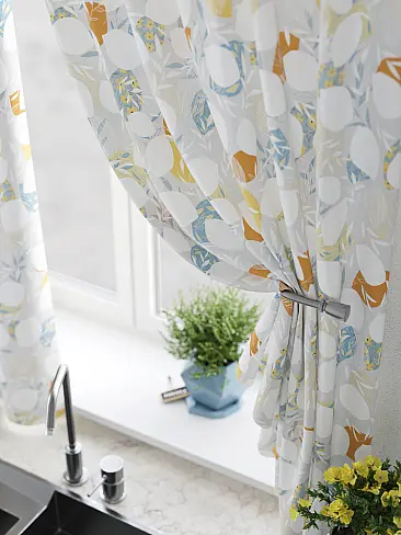 Шторы голубого цвета для кухни в Новокузнецке - Страница 16 9925572 - 5