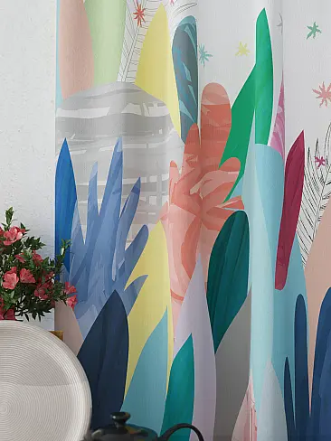 Шторы голубого цвета для кухни в Новокузнецке - Страница 20 9925602 - 4