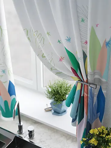 Шторы голубого цвета для кухни в Новокузнецке - Страница 20 9925602 - 5