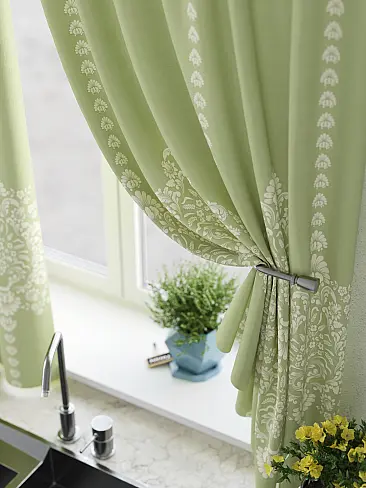 Шторы зеленого цвета для кухни - Страница 6 9925654 - 5