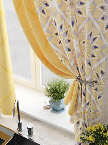 Шторы бежевого цвета для кухни в Иркутске - Страница 50 9925682 - 5