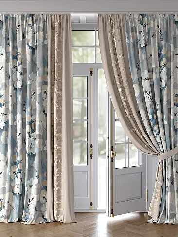 Шторы в зал с крупным рисунком 9981173 - 2