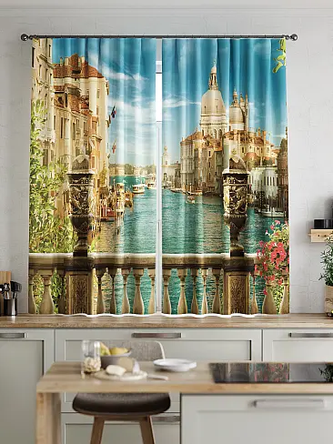 Шторы с рисунком растения 9920085 - 3