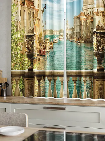 Шторы с рисунком растения 9920085 - 5