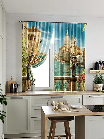 Шторы с рисунком растения 9920085 - 6