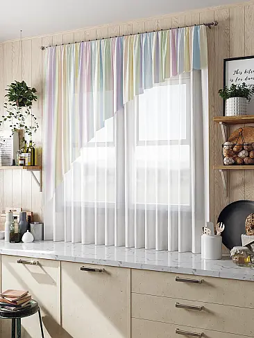 Тюль вуаль в полоску в Новокузнецке - Страница 2 71516013 - 2