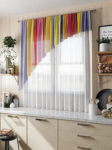 Тюль вуаль в полоску в Новокузнецке - Страница 2 71516010 - 2