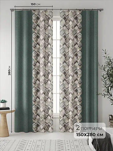 Занавески на крючках в Владивостоке 9535224 - 2