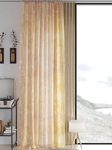 шторы бронзового цвета в интерьере