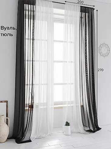 Черно-белые шторы: отличное сочетание и гармония в интерьере (160 фото)
