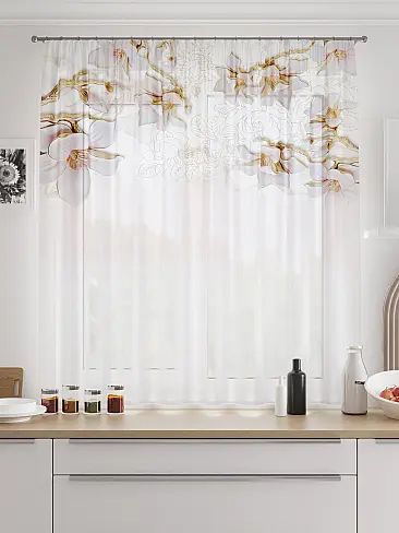 Шторы из тюля вуали короткие - Страница 6 71519056 - 2