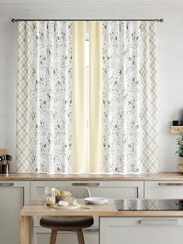 Шторы для дачи в клетку 9920136 - 3