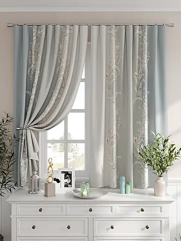 Короткие шторы в стиле гжель в Тольятти - Страница 5 9576104 - 7