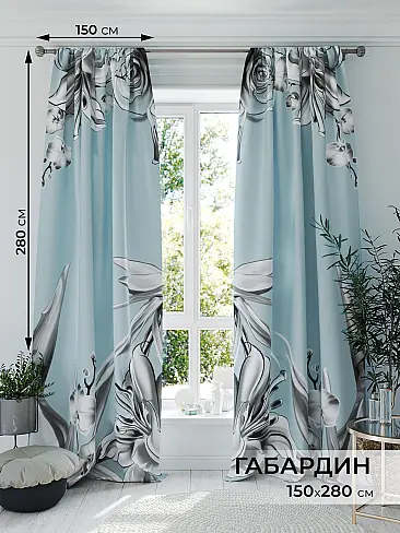 Шторы серого цвета для гостиной - Страница 86 9577045 - 2