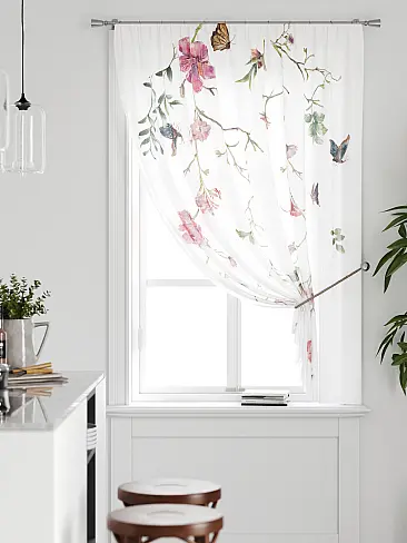 Шторы для дачи с цветочным рисунком в Хабаровске 71591043 - 2