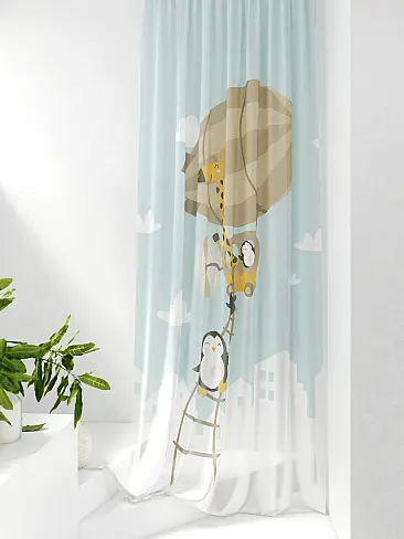 Тюль вуаль с детским рисунком 71589135 - 2