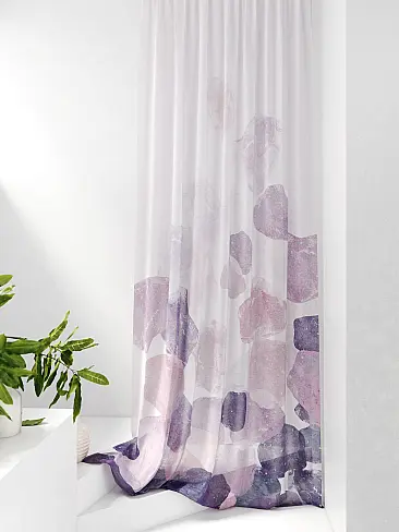 Шторы лилового цвета для зала 71589179 - 2