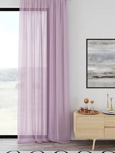 Шторы лилового цвета для зала 71598125 - 2