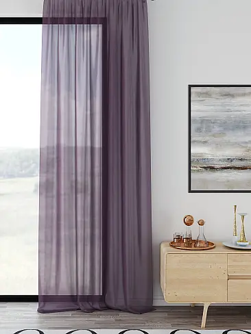 Шторы лилового цвета для зала 71598131 - 2