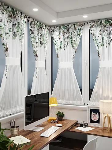 Шторы из тюля вуали дешевые в Томске 71764012 - 3