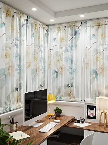 Шторы из тюля вуали дешевые в Томске 71764018 - 5