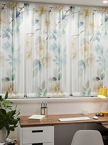 Шторы из тюля вуали дешевые в Томске 71764018 - 8