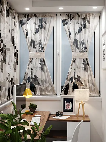 Шторы вуаль с мелким рисунком в Екатеринбурге 71764043 - 9