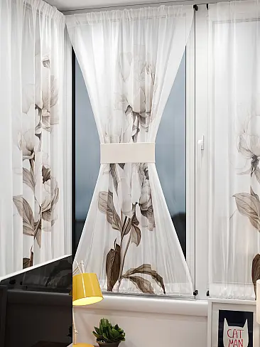 Шторы вуаль с мелким рисунком в Екатеринбурге 71764044 - 10