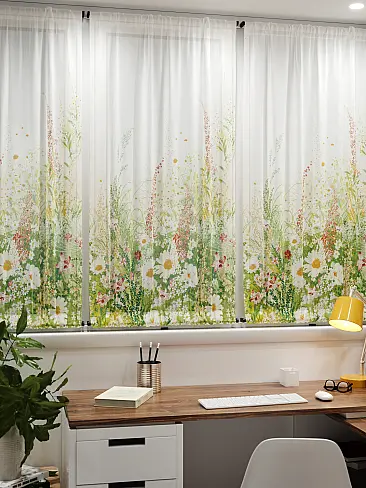 Шторы из тюля вуали дешевые в Томске 71764064 - 8