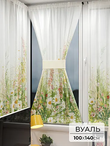 Шторы из тюля вуали дешевые в Томске 71764064 - 2
