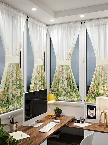 Шторы из тюля вуали дешевые в Томске 71764064 - 3