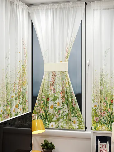 Шторы из тюля вуали дешевые в Томске 71764064 - 10