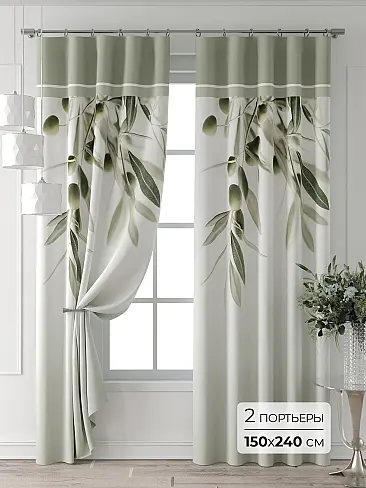 Комплекты штор зеленого цвета - Страница 2 9709285240 - 2
