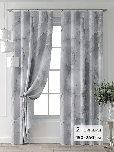 Шторы с текстильным рисунком в Челябинске 9709400240 - 2