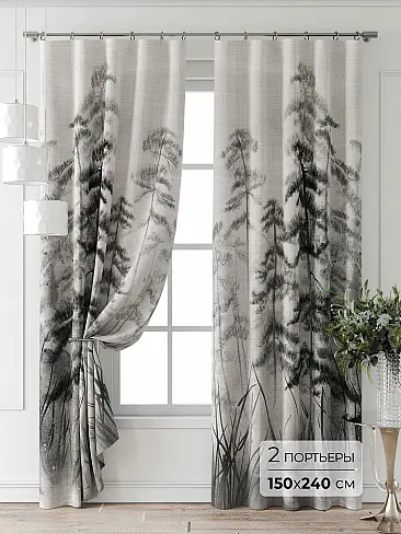 Шторы из тюля с рисунком деревьев - Страница 4 9709470240 - 2