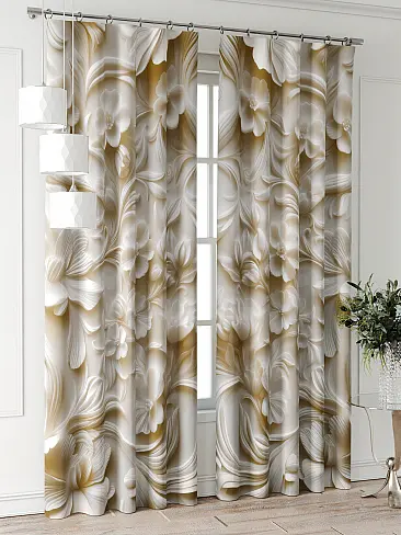 Шторы бежевого цвета для гостиной в Казани - Страница 6 9709467260 - 4