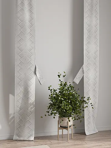 Шторы черного цвета для зала 73712305 - 8