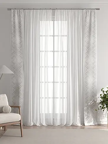 Шторы черного цвета для зала 73712305 - 7