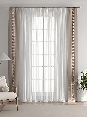 Шторы полиэстер для гостиной комнаты 73712297 - 7