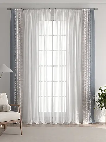 Шторы черного цвета для зала в Воронеже 72704270 - 8