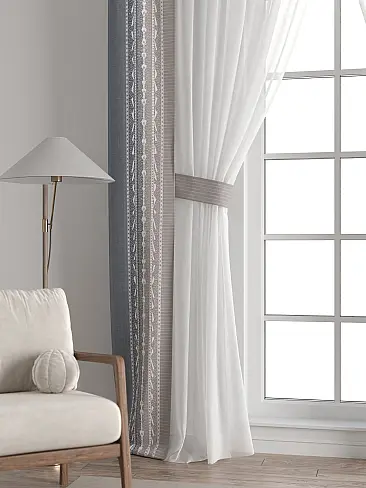 Шторы черного цвета для зала в Воронеже 72704270 - 7