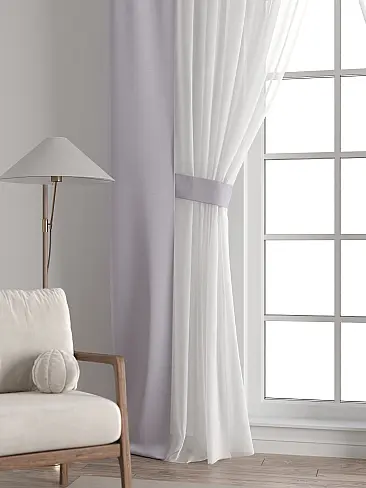 Шторы малинового цвета для зала в Ярославле 72704318 - 7