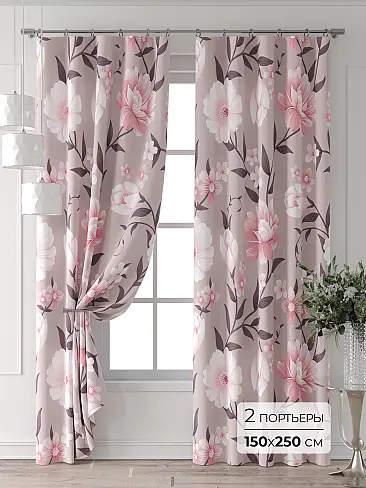 Комплекты штор розового цвета 9521968250 - 2