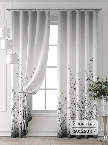 Шторы серого цвета для гостиной - Страница 8 9709076250 - 2